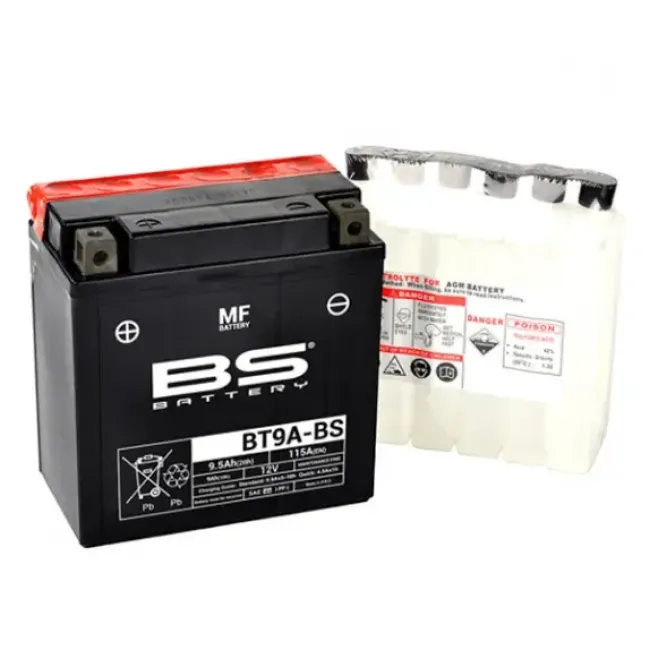 ΜΠΑΤΑΡΙΑ BT9A-BS ΚΛΕΙΣΤΟΥ ΤΥΠΟΥ ΜΕ ΥΓΡΑ BS-BATTERY (YT9Α-BS)