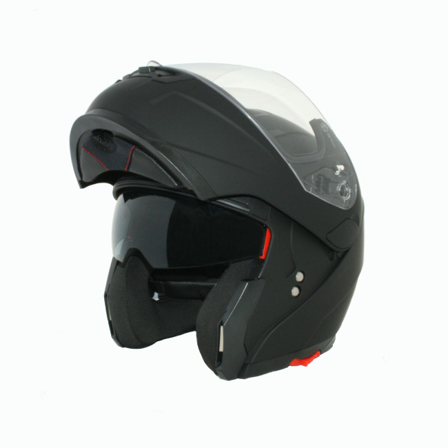 Κράνος Corsa CF155 Flip Up Χρώμα Μαύρο Ματ (02)