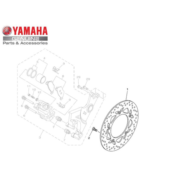 ΔΙΣΚΟΠΛΑΚΑ ΠΙΣΩ TMAX500 (12-16) 59C2582W0000