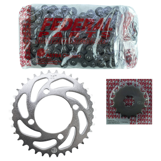 Γρανάζια και Αλυσίδα σετ Yamaha Crypton-R 115cc Federal