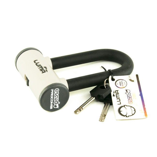 Κλειδαριά Πέταλο Escudo Pro Combi Χρώμα Άσπρο/Μαύρο Luma