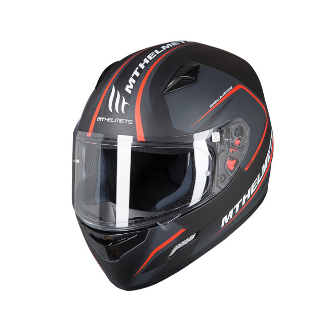 Κράνος ΜΤ Jerome Ματ Μαύρο-Κόκκινο