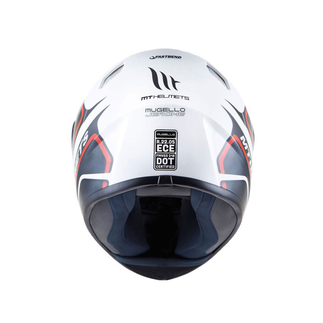 Κράνος ΜΤ Jerome Άσπρο-Κόκκινο