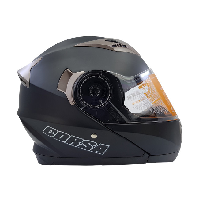 Κράνος Corsa CF157 Flip Up DVS Χρώμα Μαύρο Ματ (02)