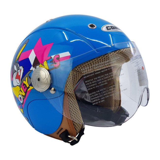 Κράνος Corsa CX 300 Jet Junior Μπλε Γραφικά (02)