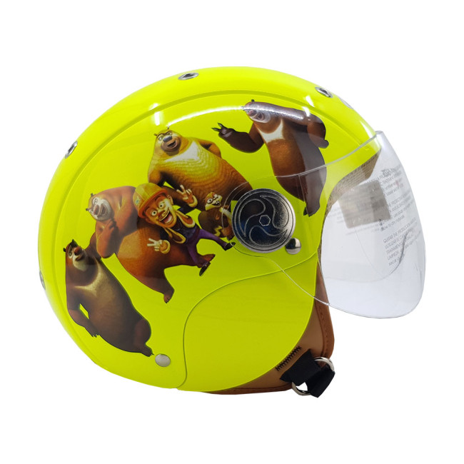 Κράνος Corsa CX 300 Jet Junior Κίτρινα Γραφικά (03)