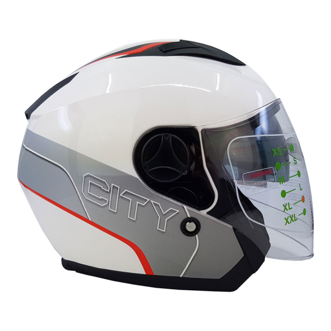 Κράνος Jet Corsa CX 205 Χρώμα Άσπρο με Γραφικά (45)