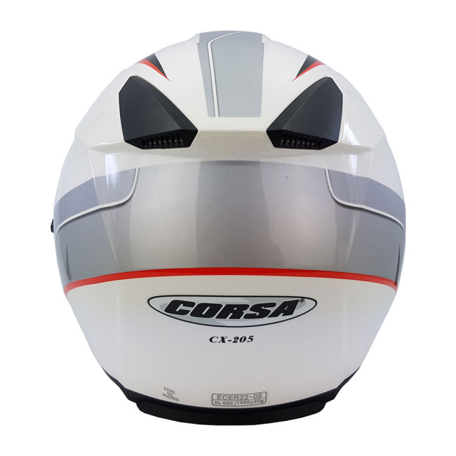 Κράνος Jet Corsa CX 205 Χρώμα Άσπρο με Γραφικά (45)