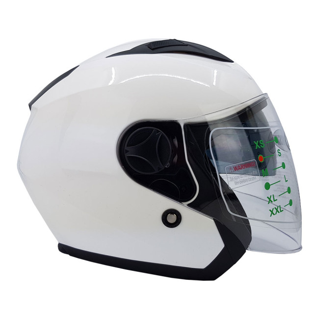 Κράνος Jet Corsa CX 205 Χρώμα Άσπρο Γυαλιστερό