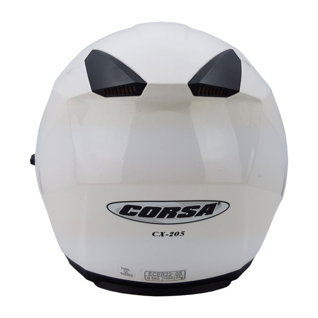 Κράνος Jet Corsa CX 205 Χρώμα Άσπρο Γυαλιστερό