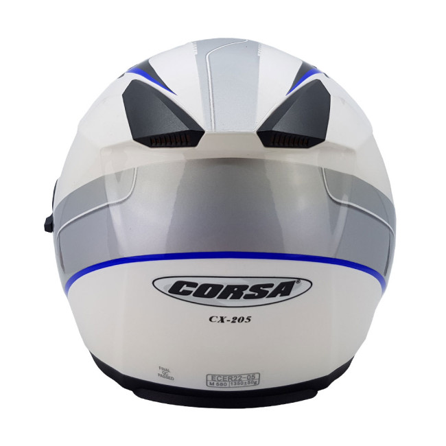 Κράνος Corsa CX205 Jet Χρώμα Άσπρο Γκρι Μπλε