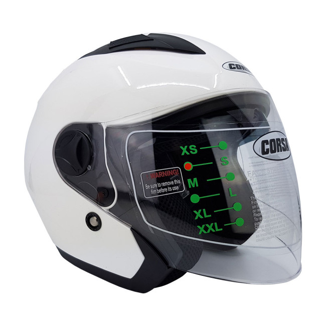 Κράνος Jet Corsa CX 205 Χρώμα Άσπρο Γυαλιστερό