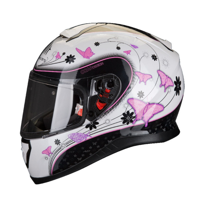 Κράνος MT Thunder Butterfly II Χρώμα Άσπρο-Μωβ