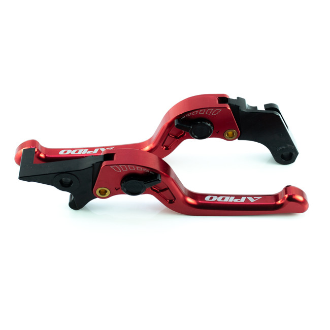 Μανέτες Σετ GTR 150 Χρώμα Κόκκινο με Carbon Ρυθμιστή Apido