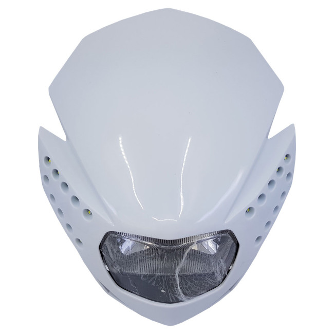 Μάσκα Φάνου Εμπρός Enduro DOD YP-00-08 Άσπρη Με Led