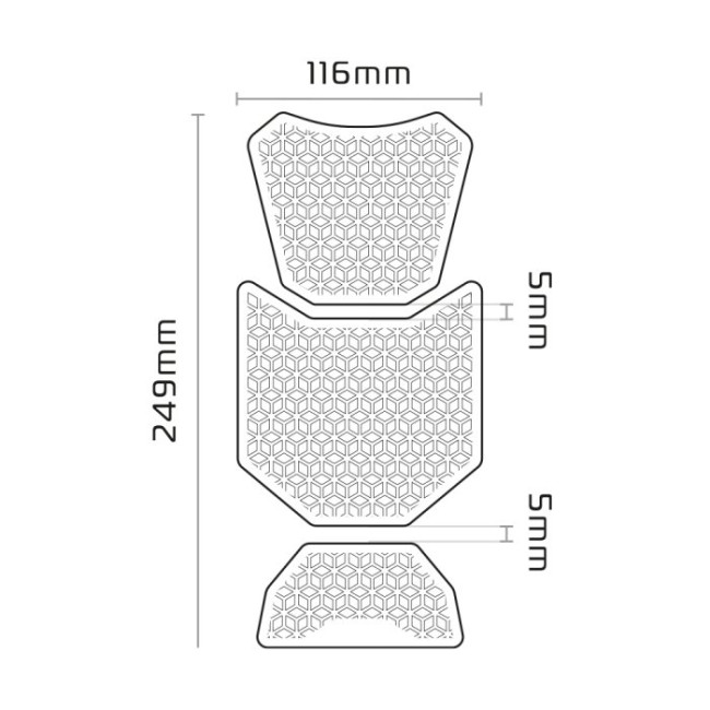 ΠΡΟΣΤΑΤΕΥΤΙΚΑ ΡΕΖΕΡΒΟΥΑΡ ΑΥΤΟΚΟΛΗΤΑ Gripper Adv Tank Pad OXFORD OX801