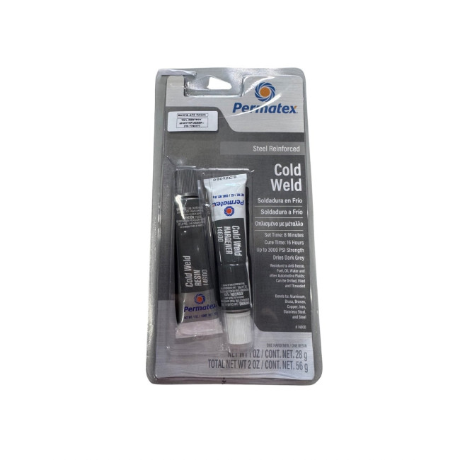 Κόλλα Χημικό Ατσάλι Cold Weld 2 Σωληνάρια από 28gr Permatex