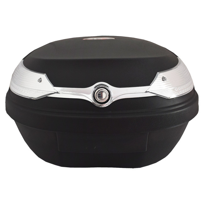 Βαλίτσα 51LT STR 0818 Χρώμα Μαύρο με Λευκά Αντανακλαστικά