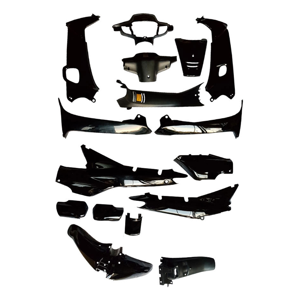 ΚOYΣΤΟΥΜΙ ΠΛΑΣΤΙΚΑ ΣΕΤ HONDA SUPRA ΧΡΩΜΑ ΜΑΥΡΟ ROC