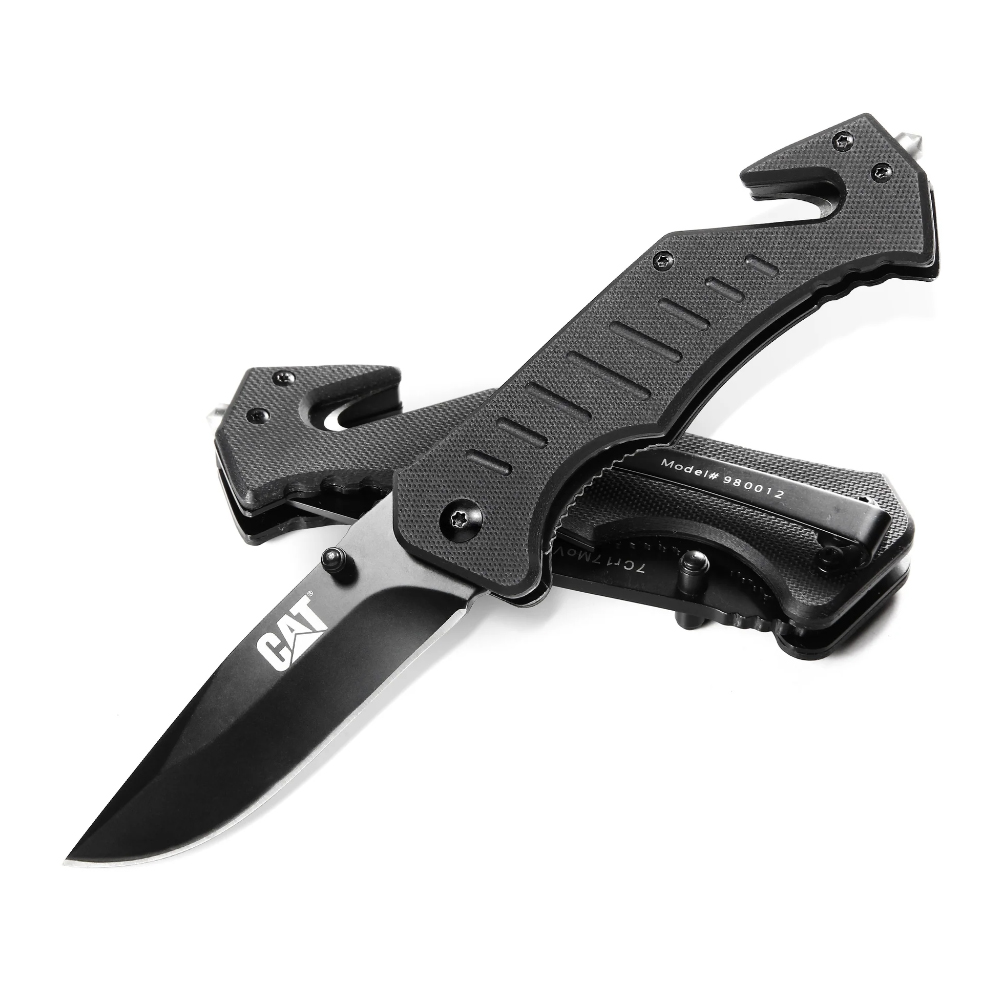 Μαχαίρι/Σουγιάς Αναδιπλούμενος με Θραύστη και Κοπτικό CAT.106310